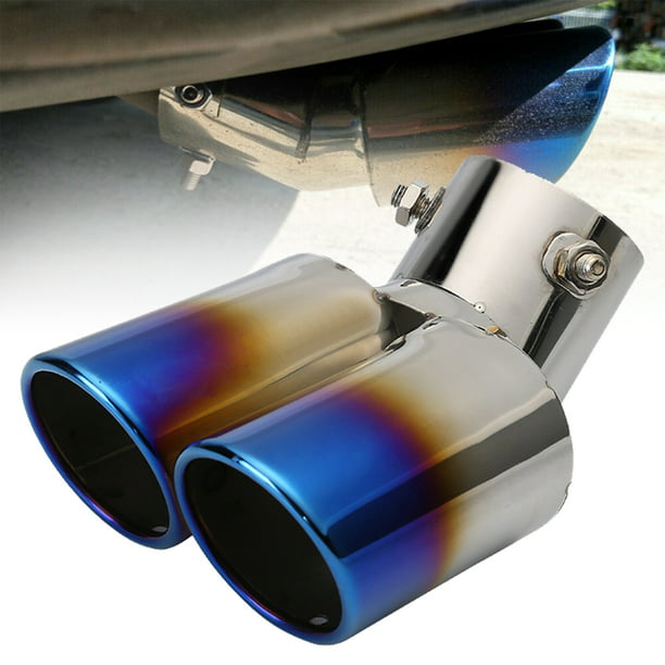 For Chevy Silverado/GMC Sierra Rear Stainless Steel 2.5 inches Outlet Dual Muffler-Back Exhaust Tail Pipes